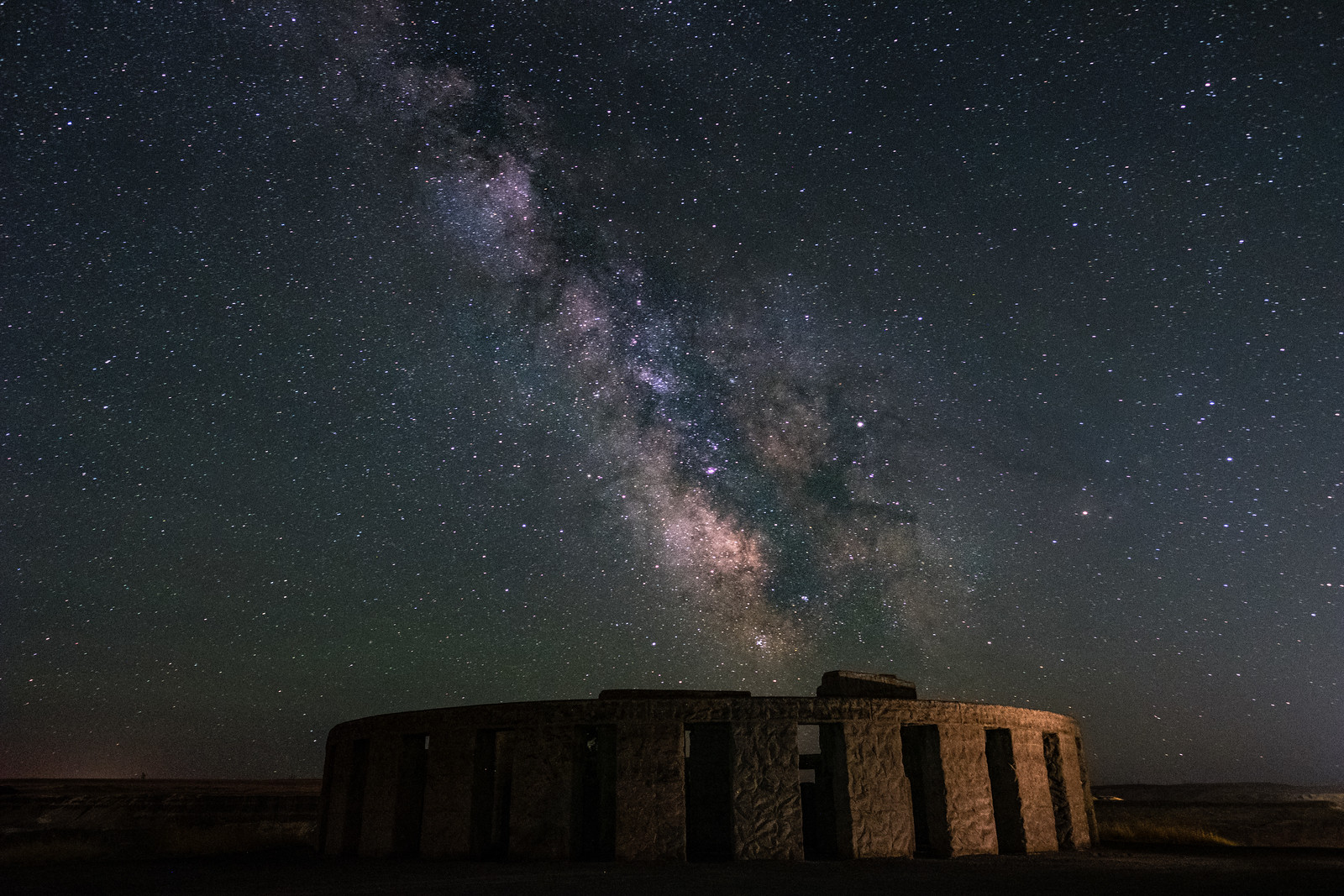 Maryhill Stonehenge at night